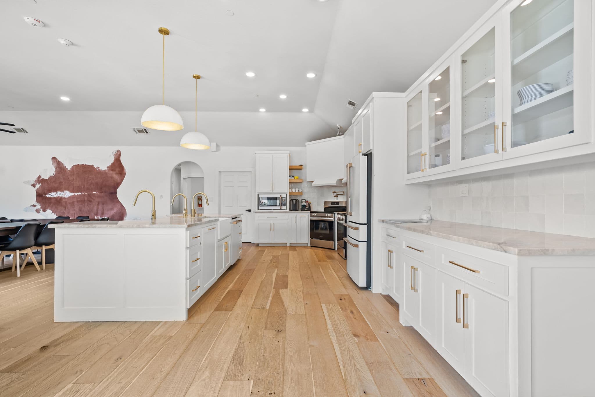 Chef's kitchen and dining