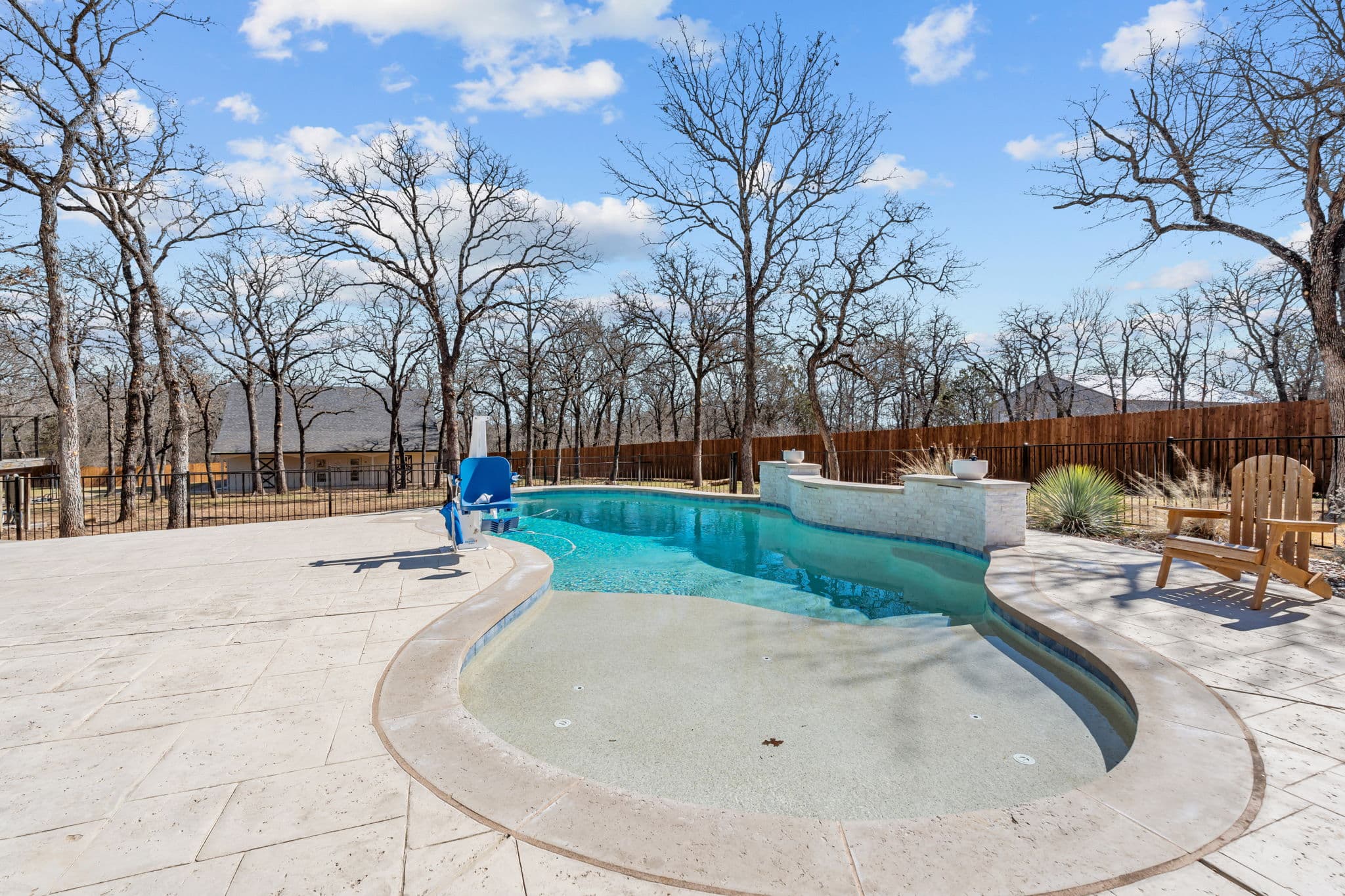 Outdoor pool and patio